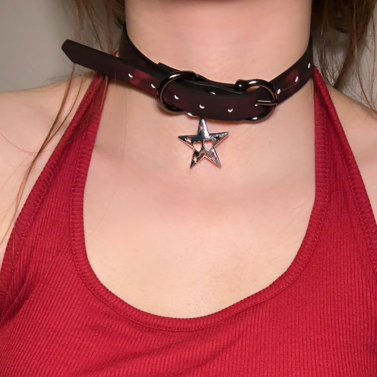 Women's Warm Color Changing Leather Hot Senior Clavicle Collar