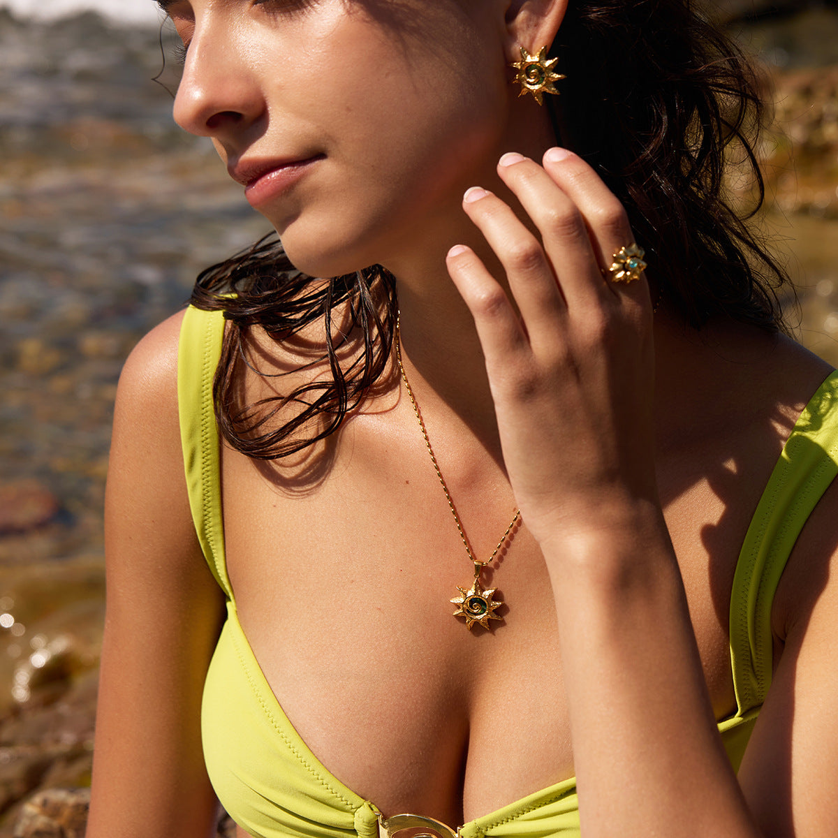 Shell Titanium Steel Female Summer Stainless Marine Necklaces