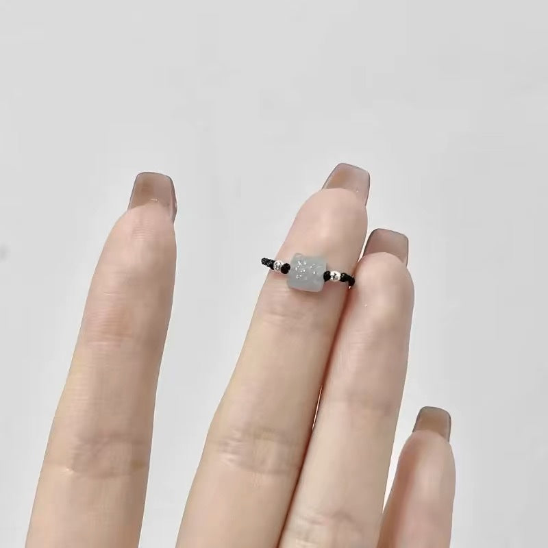 Durable Hand-woven Broken Sier Simple Cute Rings