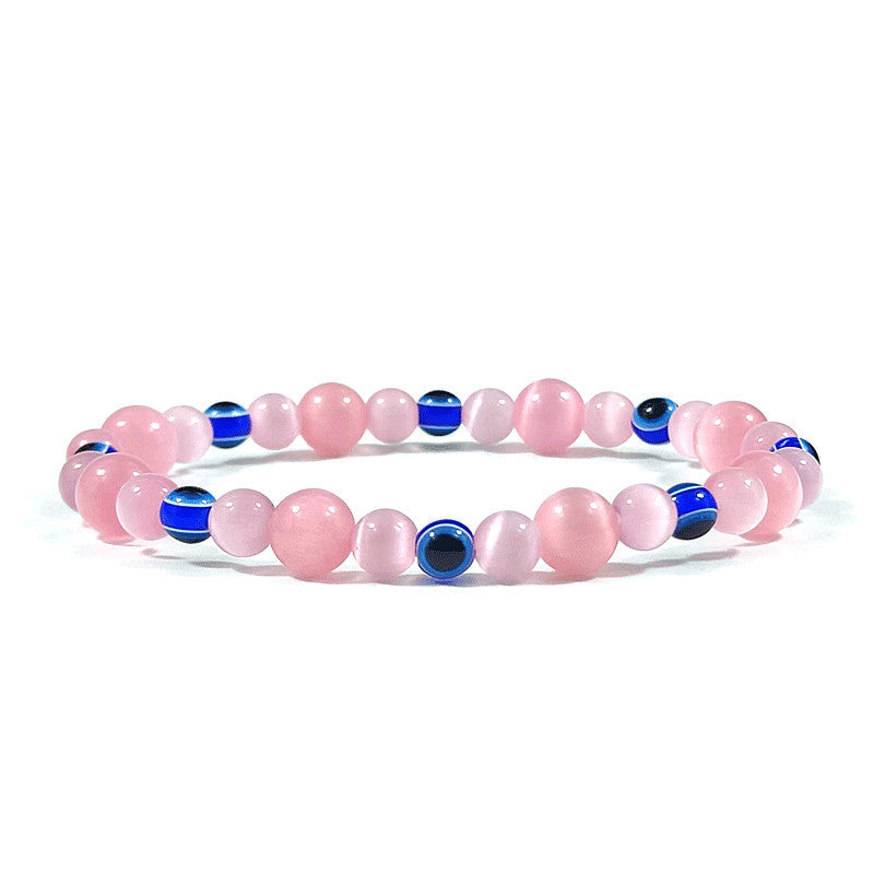 Opal Devil's Eye Spacer Beads Fashion Single Bracelet
