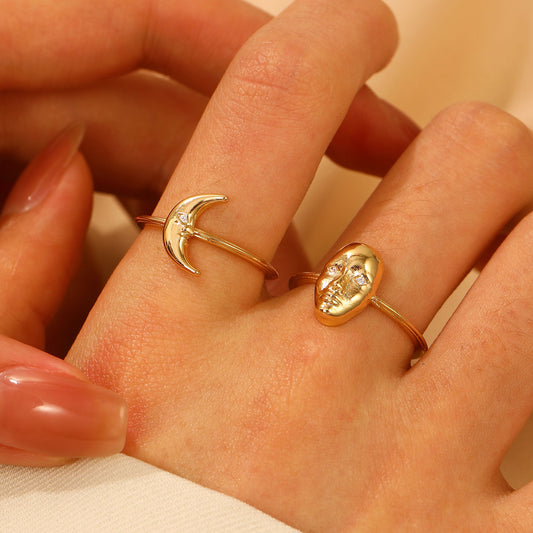 Love Cross Open Female Special Interest Rings