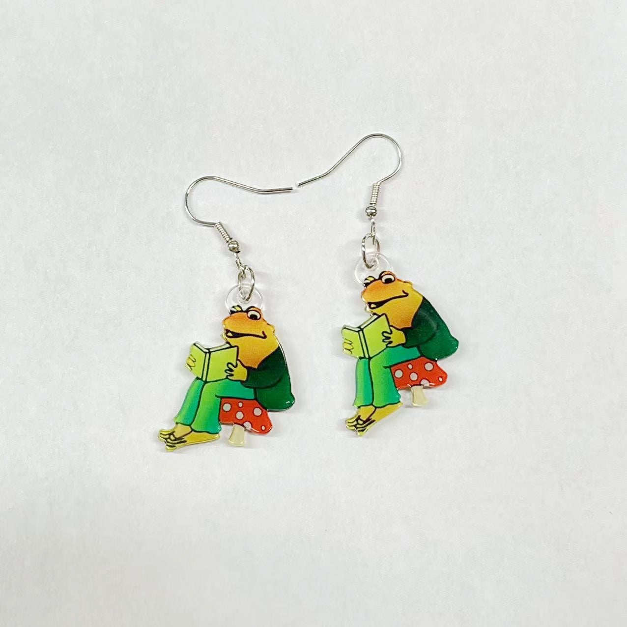 Asymmetric Face Creative Design Interesting Frog Acrylic For Earrings