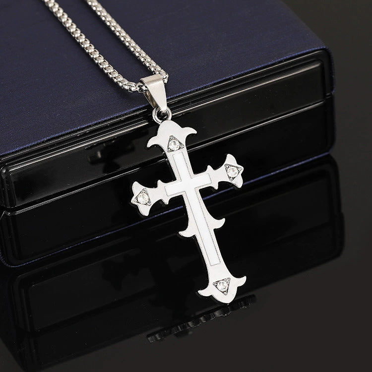 Women's & Men's Simplicity Long Gothic Vintage Stainless Steel Pendants