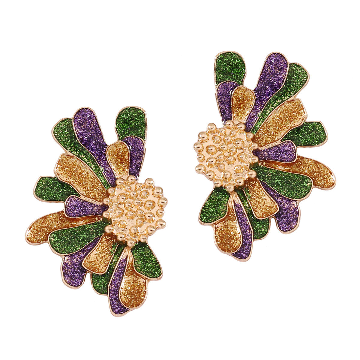Female Design Sense Niche Shaped Flower Irish Earrings