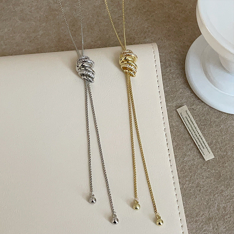 Women's Pull-out For Light Luxury Minority Personality Unique Fashion Trend Sweater Necklace