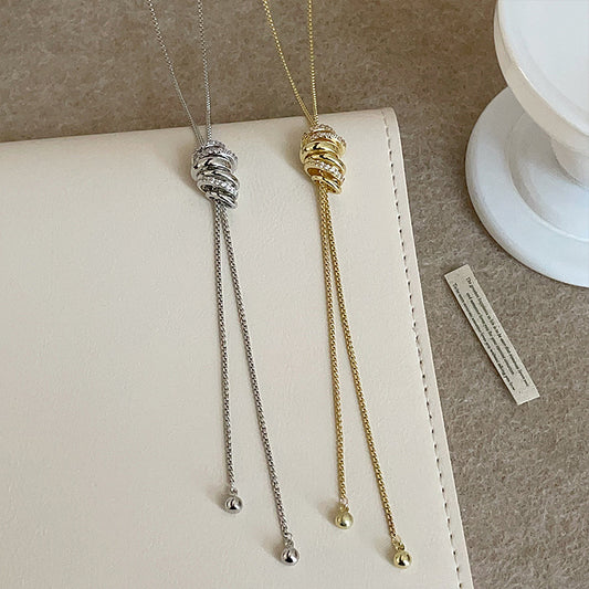 Women's Pull-out For Light Luxury Minority Personality Unique Fashion Trend Sweater Necklace