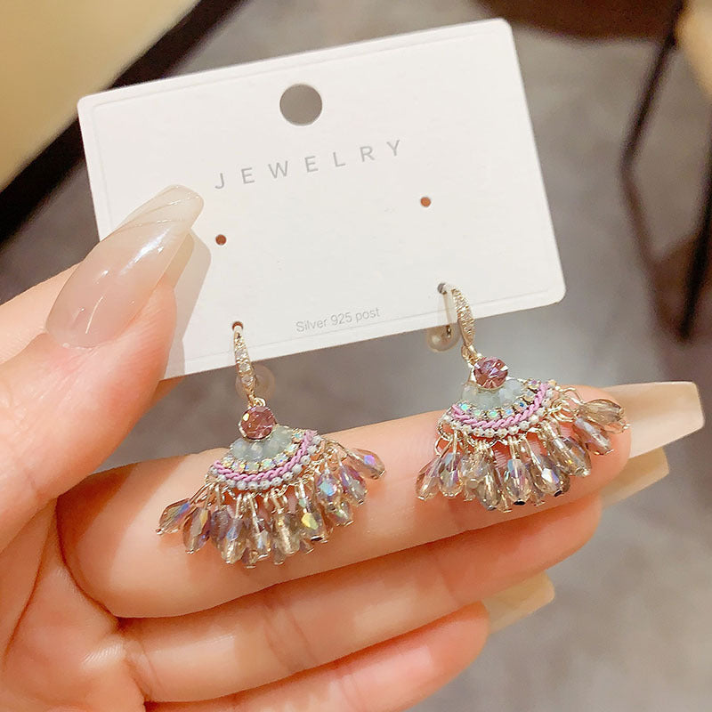 Crystal Tassel Bohemian Handmade Ethnic Style Ear Hook