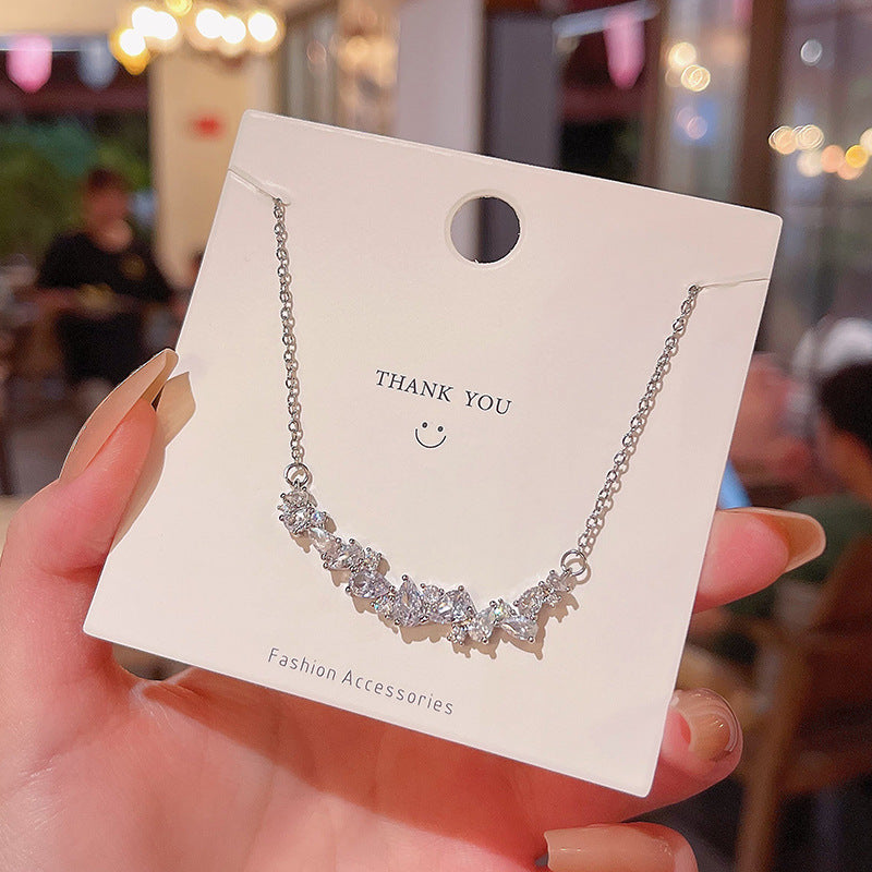Trendy Titanium Steel Pearl Hot Style Long Sweater Chain Necklace