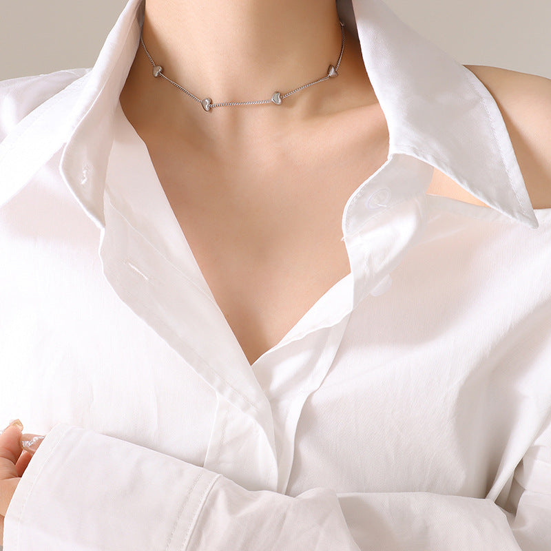 Style Design Peach Heart Female With Hearts Does Not Jewelry Set