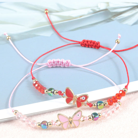 Bohemian Style Butterfly Versatile Crystal Refreshing Bracelets