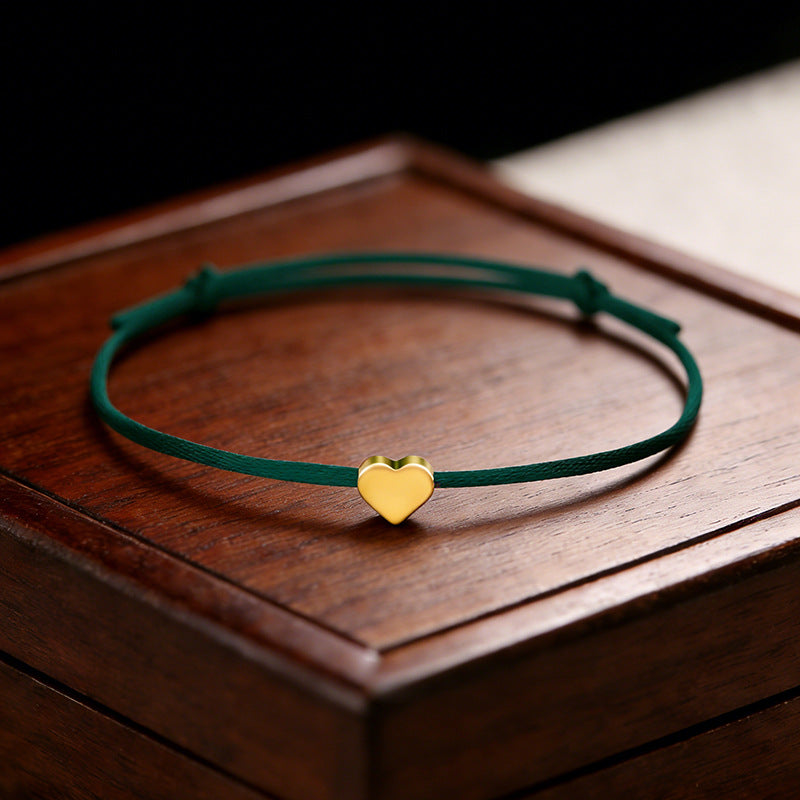 Adjustable Lucky Love Heart Shape Ten Colors Bracelet