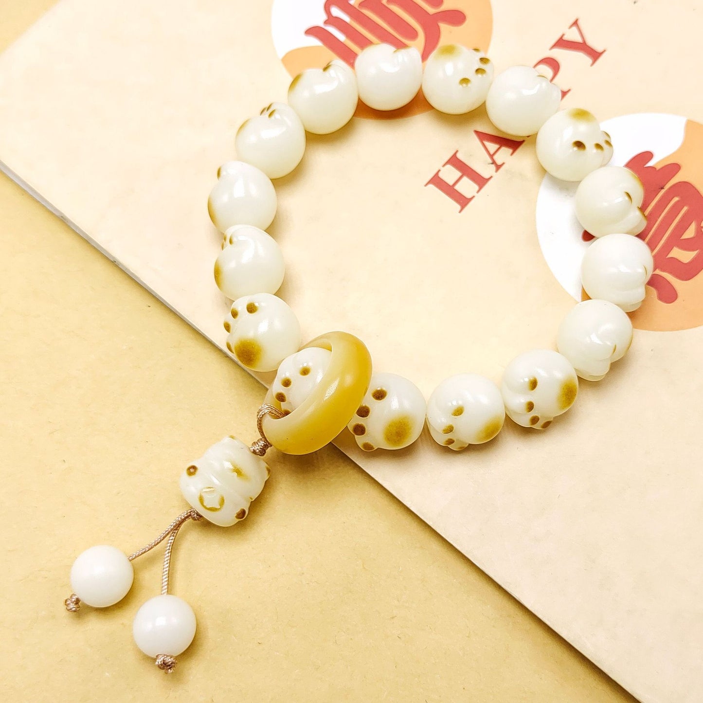 Bodhi With Weathered Flexible Hand-made Cotton Threads Tassel Pliable Rings
