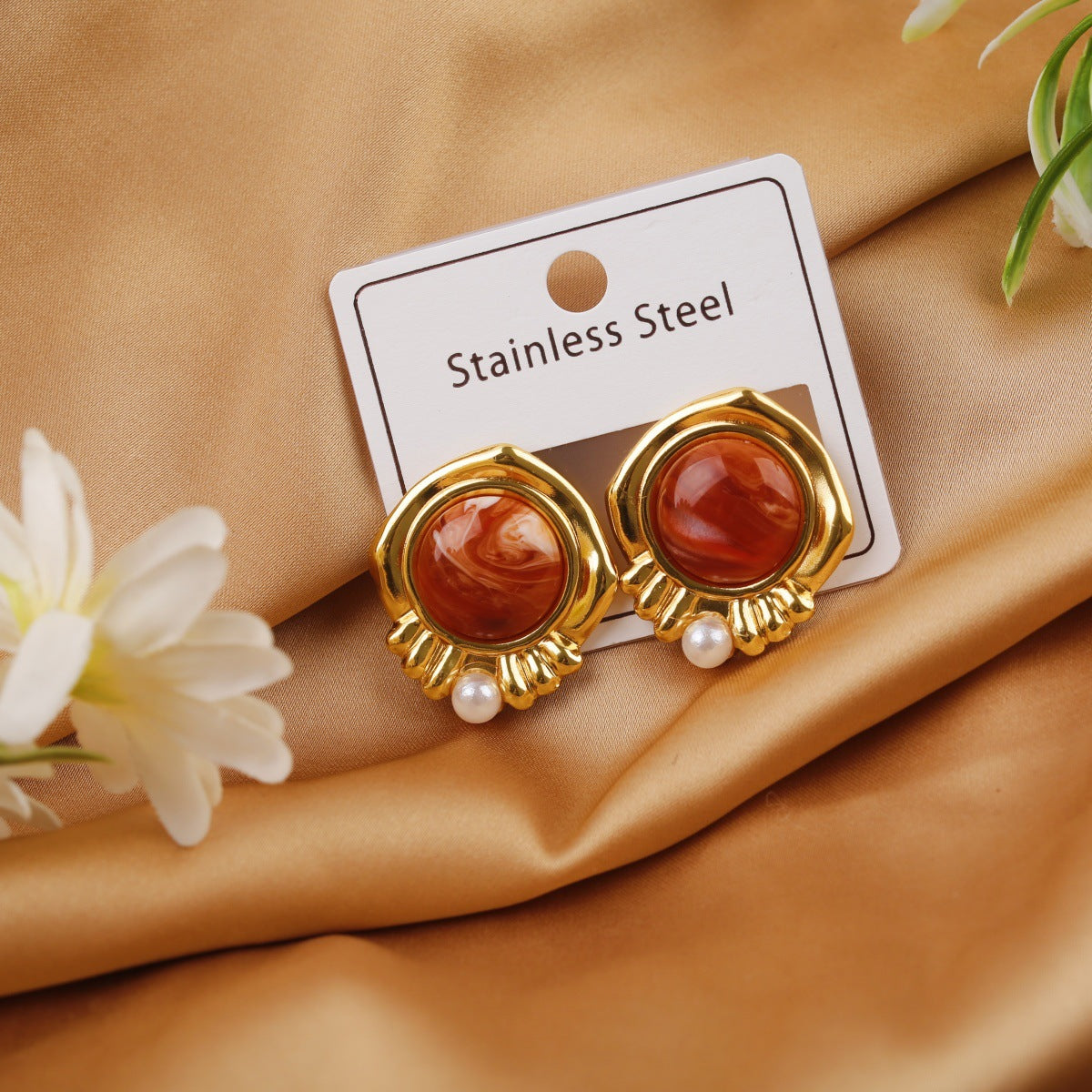 Series Exquisite Vintage Light Luxury High Class Stud Earrings