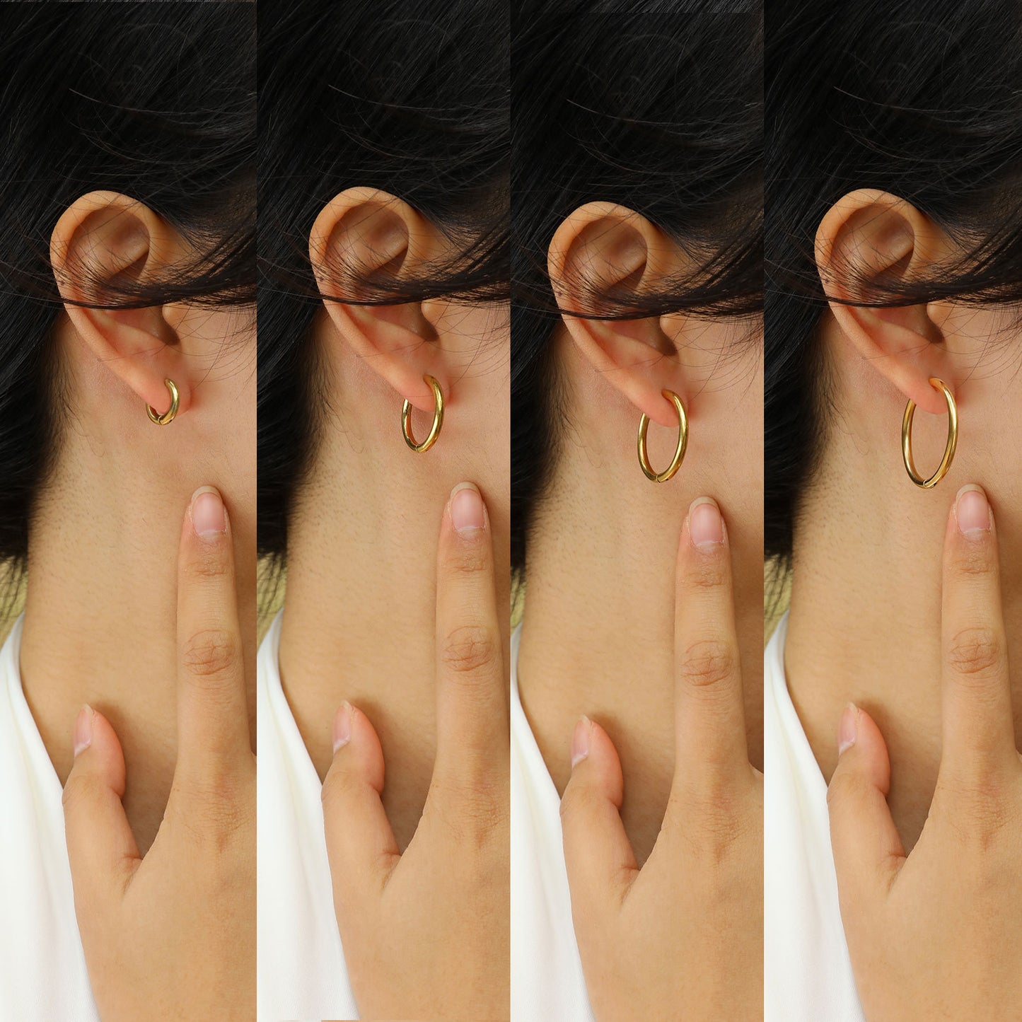 Women's Stainless Steel Simple Fashion Titanium Gold Rings