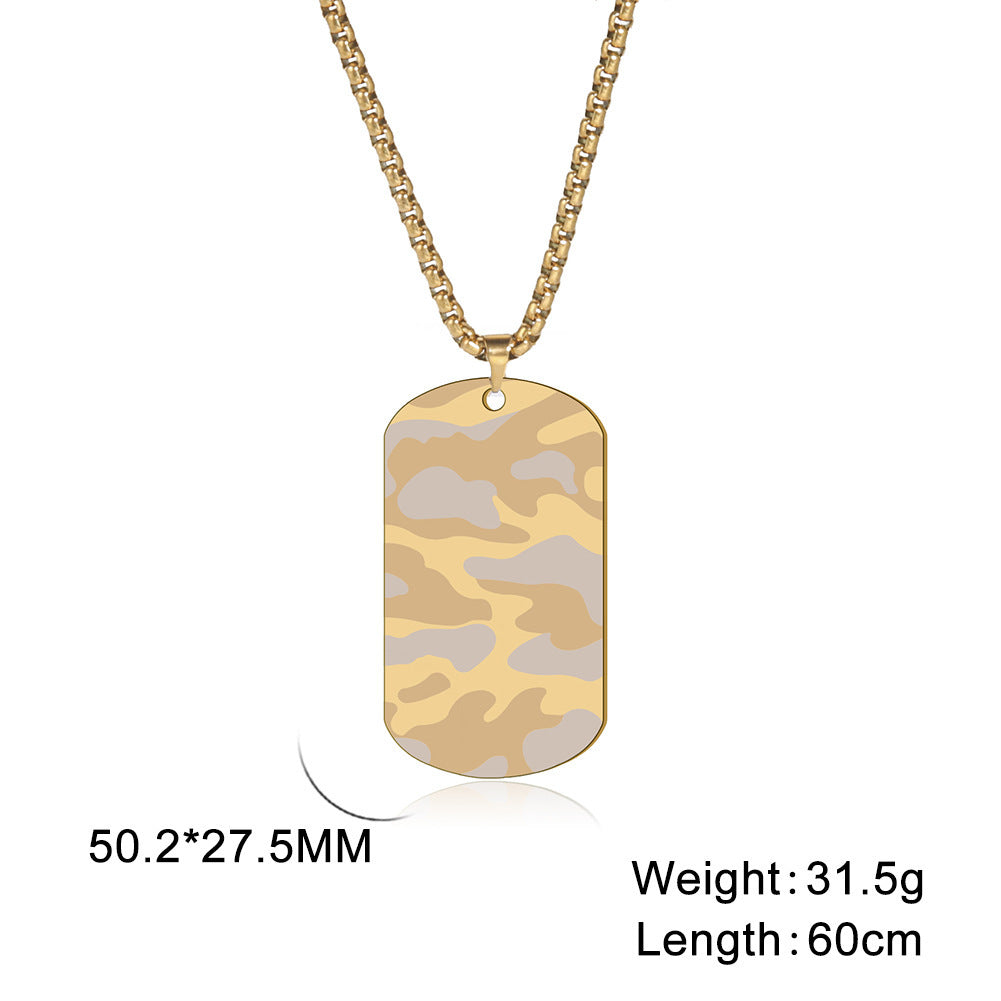Men's Stainless Steel Dog Tag Sweater Chain High-grade Necklaces