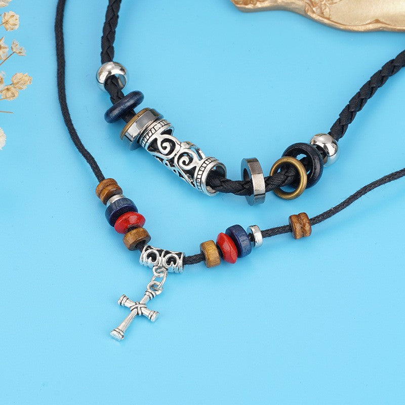 Environmental Protection Boat Anchor Male Retro Hipster Clavicle Necklace