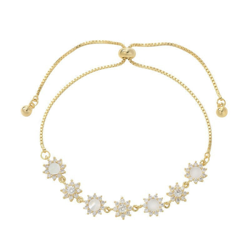 Women's Minority Fashion Unique Personality Trendy Zircon Light Bracelet