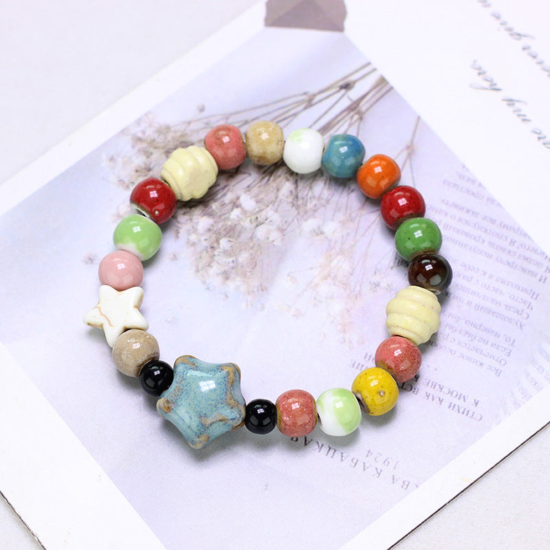 Ornament Ceramic Chinese Beaded Female Niche Bracelets