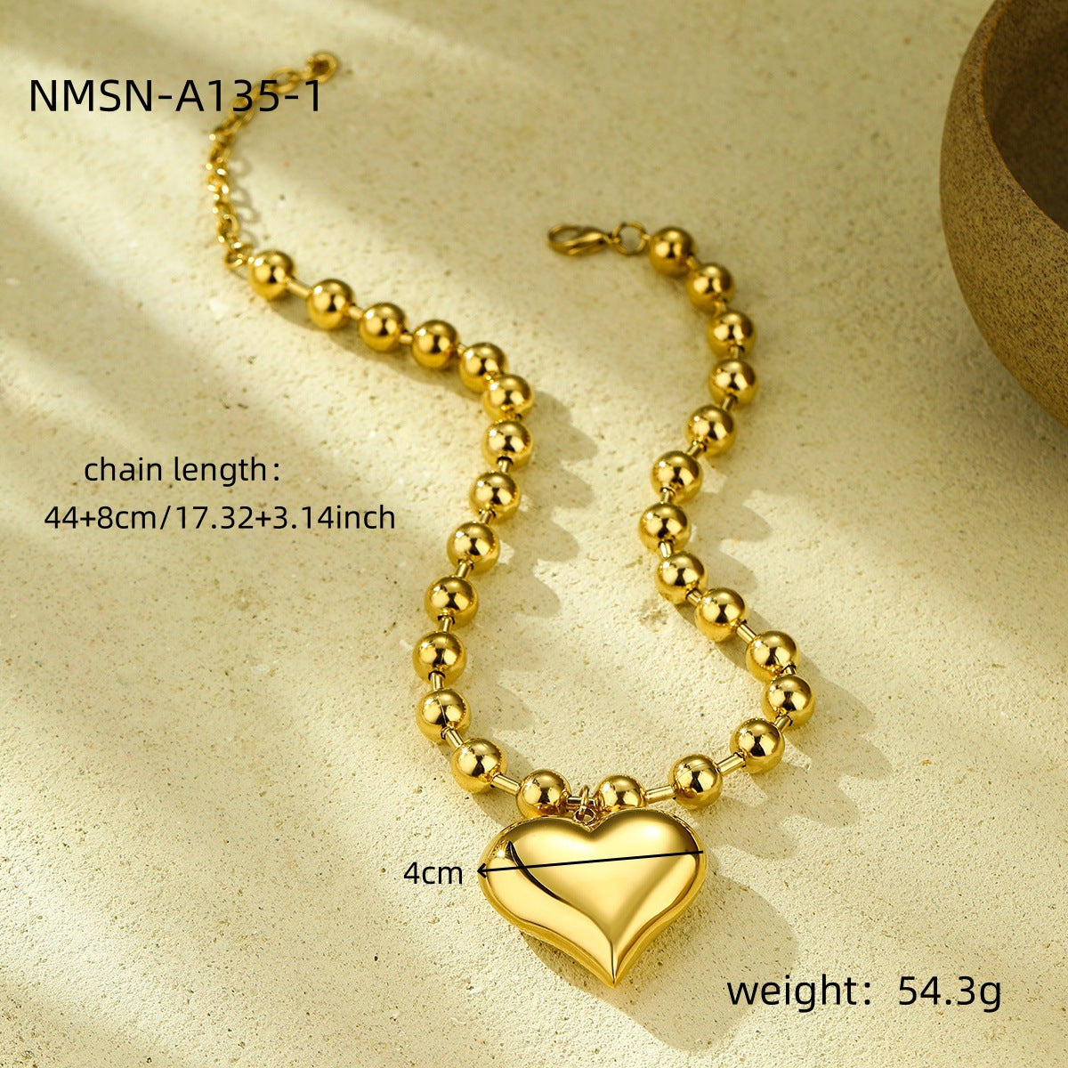 Fashion Big Five-pointed Star Love Stainless Necklaces