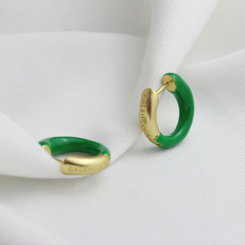 Style High-grade Colored Enamel Glaze Angora Rings