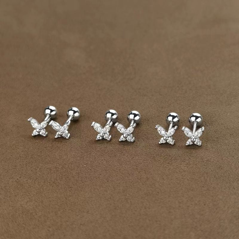 Bone Screw Tightening Buckle Sleeping No Earrings