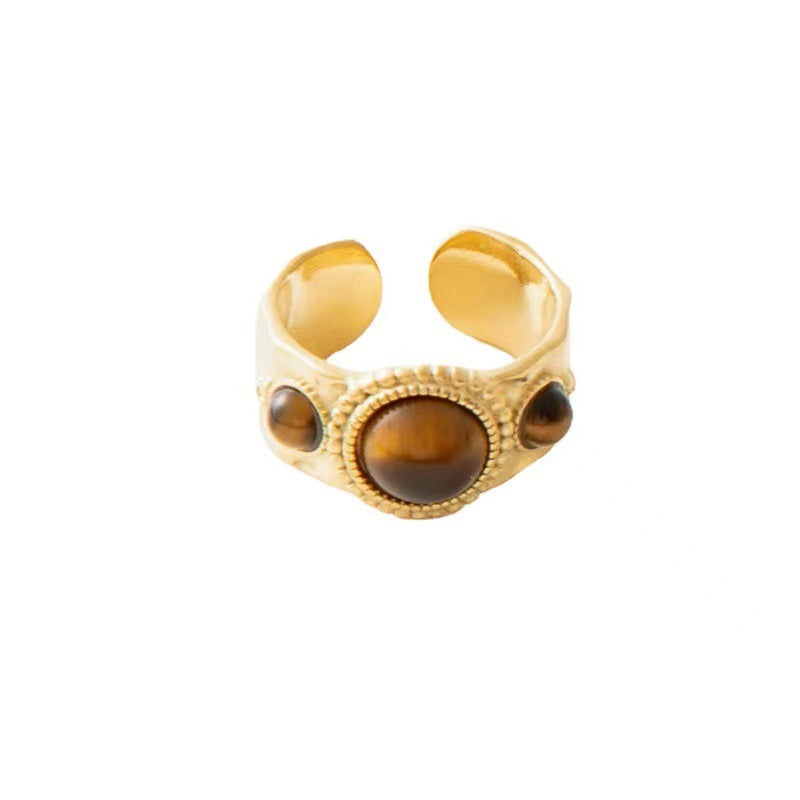 Stylish Design Natural Stone High-grade Vintage Rings