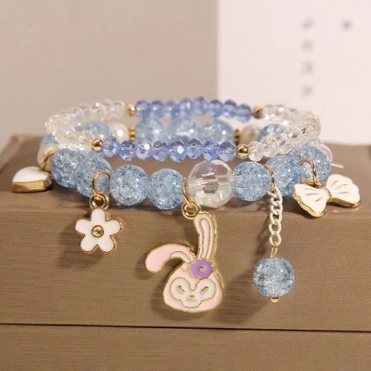 Women's Pearl Korean Super Cute Cartoon Beaded Bracelets