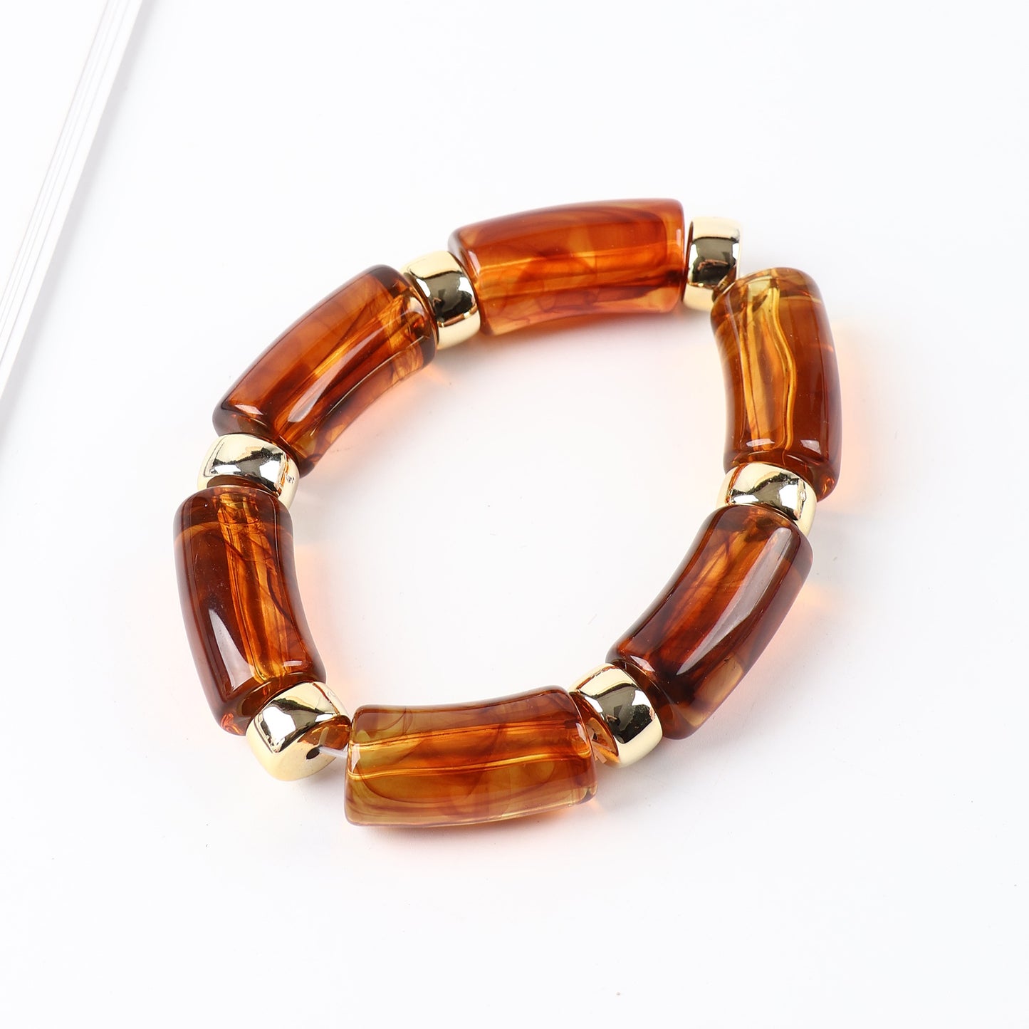 Acrylic Handmade Exaggerated Color Matching Design Bracelet