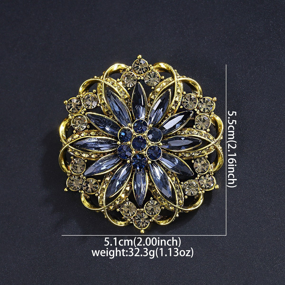 Women's & Men's Elegant Brooch Alloy Rhinestone Niche Design Business Corsage Brooches