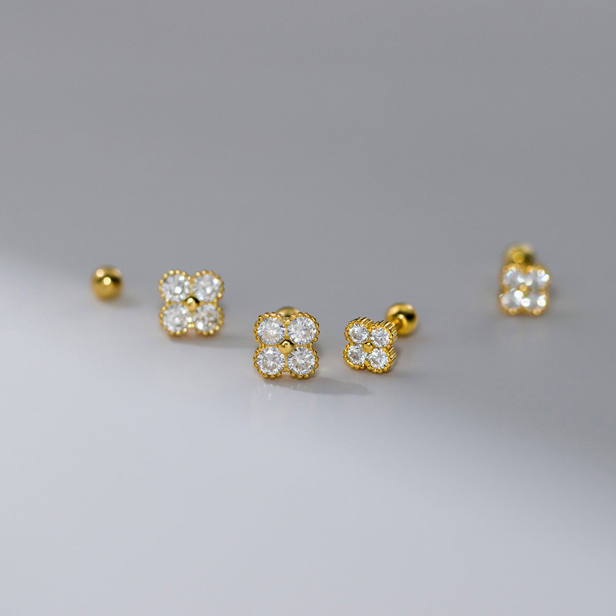 Leaf Clover Ear Korean Style Fashion Earrings