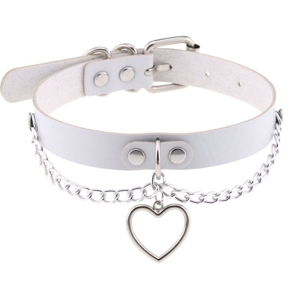 Heart-shaped Clavicle Classic Peach Heart Neck Band Collar