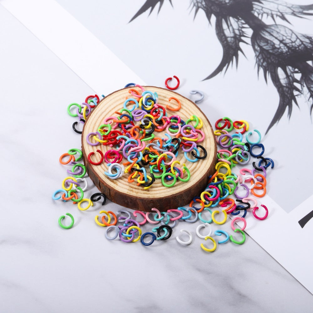 Single Circle Paint Color Broken Small Hoop Jewelry Accessories