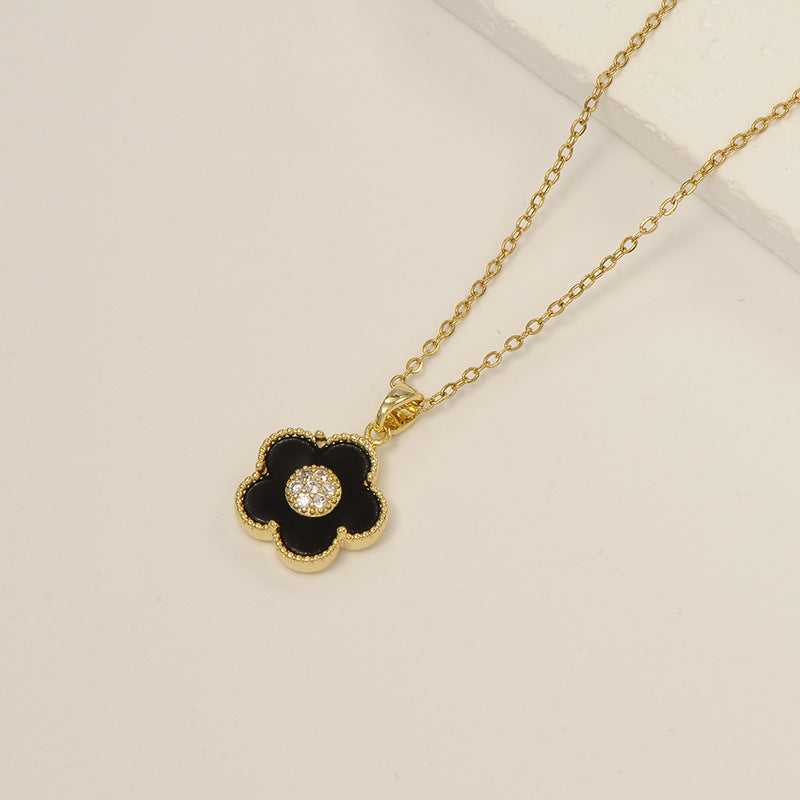 Korean Fairy Temperamental Simple Love Pearl Clavicle Necklace
