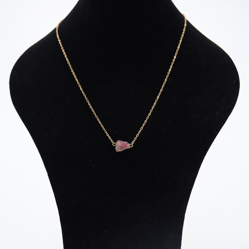 Classic Attractive Natural Stone Crystal Ore Necklaces