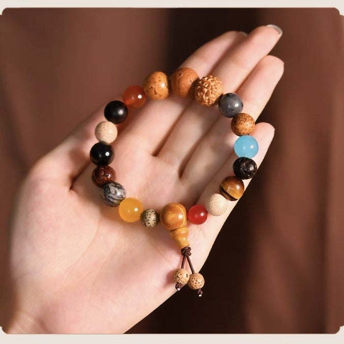 Women's & Men's Bodhi Seed Rosary Eighteen Prayer Beads Bracelet
