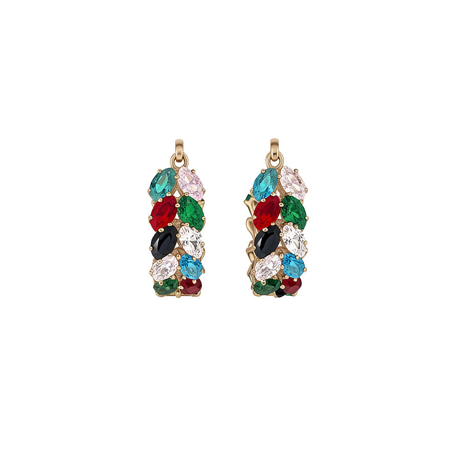 Shiny Wheat Ear Clip Light Luxury Fashion Delicate Earrings
