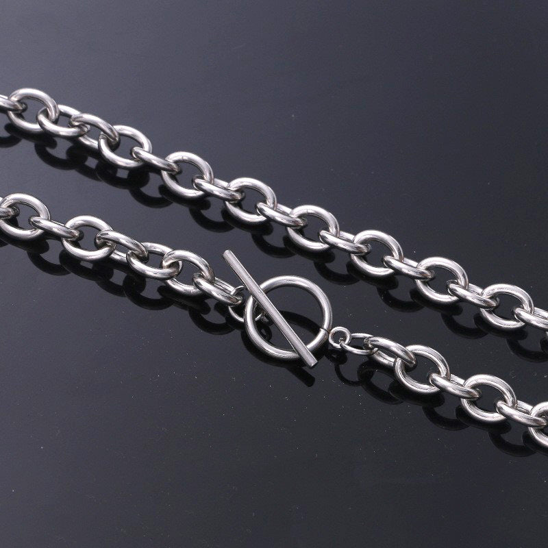 Featured Fashion Titanium Chain Choker Handmade Necklaces