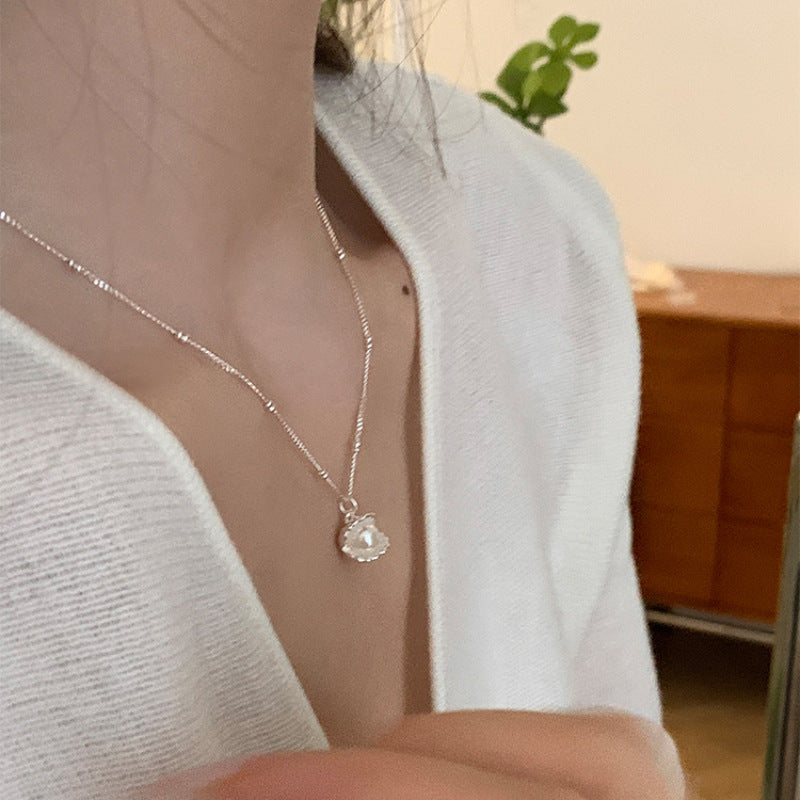 Women's Minority Pearl Shell Fashion Exquisite Twin Temperament Wild Necklace