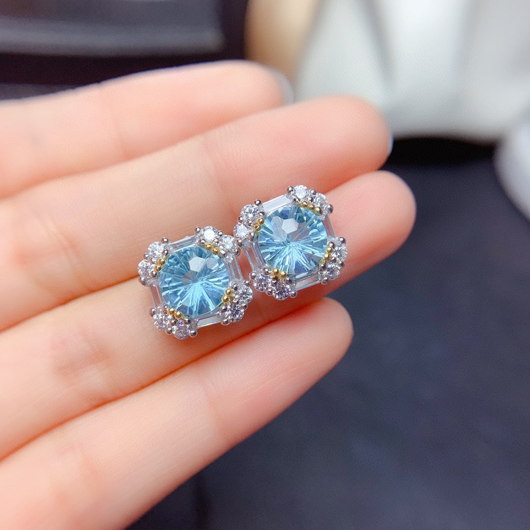 Live Broadcast 2 Karat High Carbon Diamond Imitation Natural Sky Rings