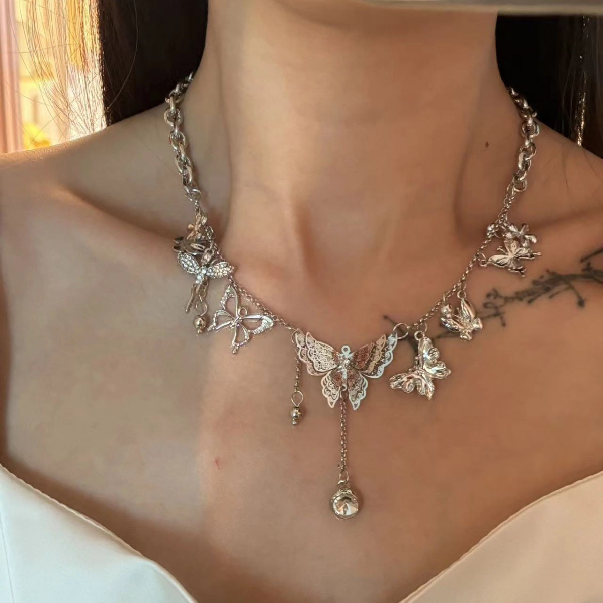 Men's Punk Street High-grade Clavicle Chain Asian Culture Necklaces