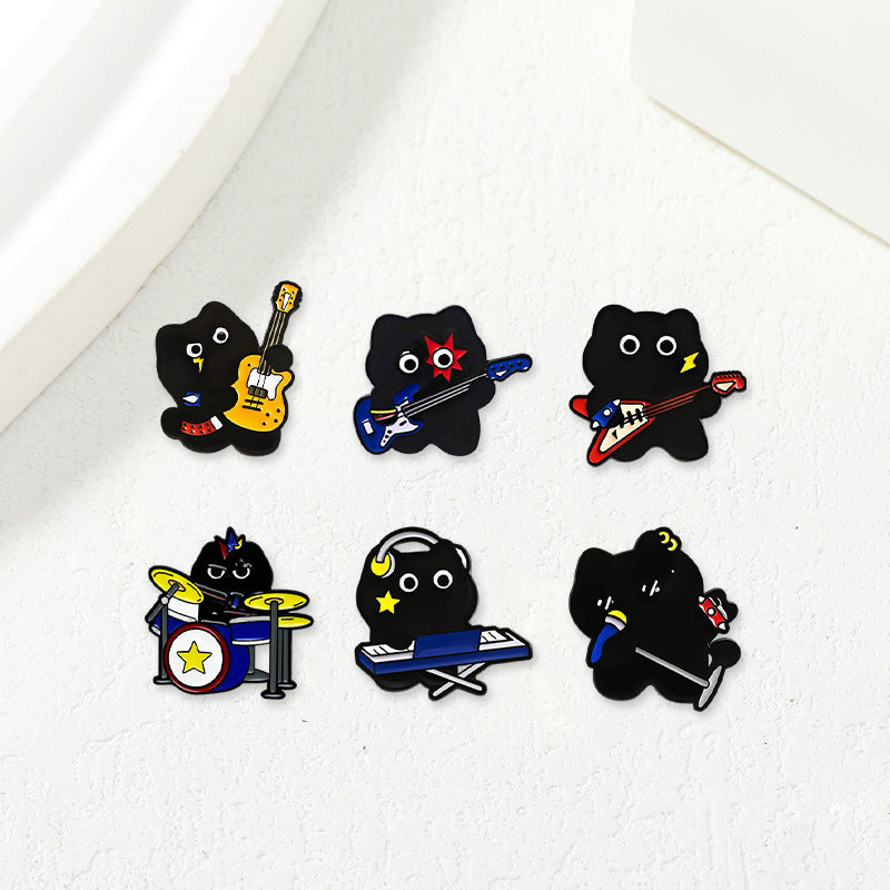 Cute Black Band Brooch Bag Decorative Brooches