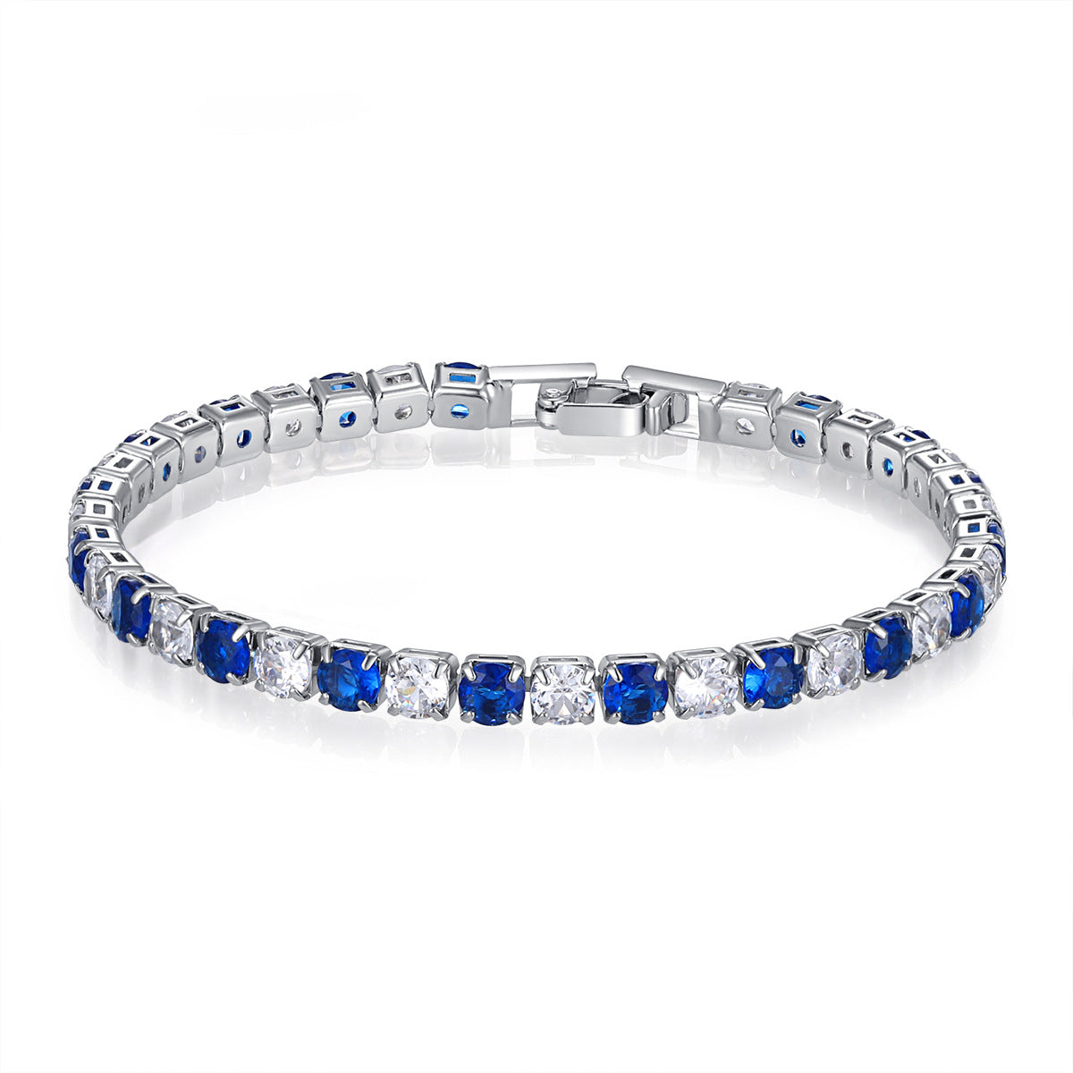 Zircon Mixed Color Full Diamond White Bracelets