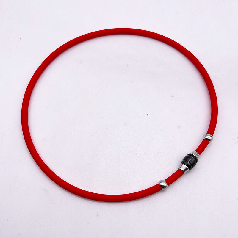 Simple Choker Male Silicone Female Couple Necklaces