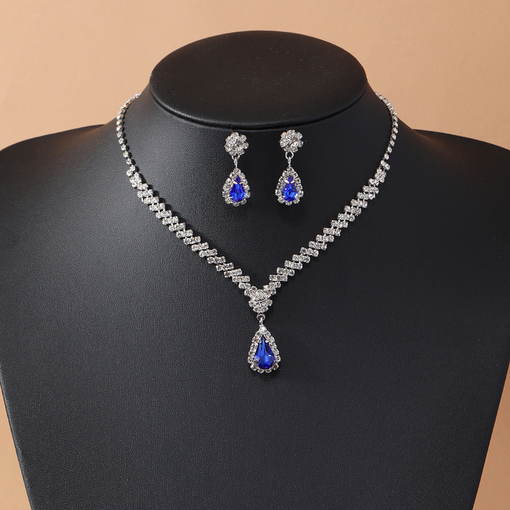 Women's Bridal Claw Chain Rhinestone High Sense Jewelry Set