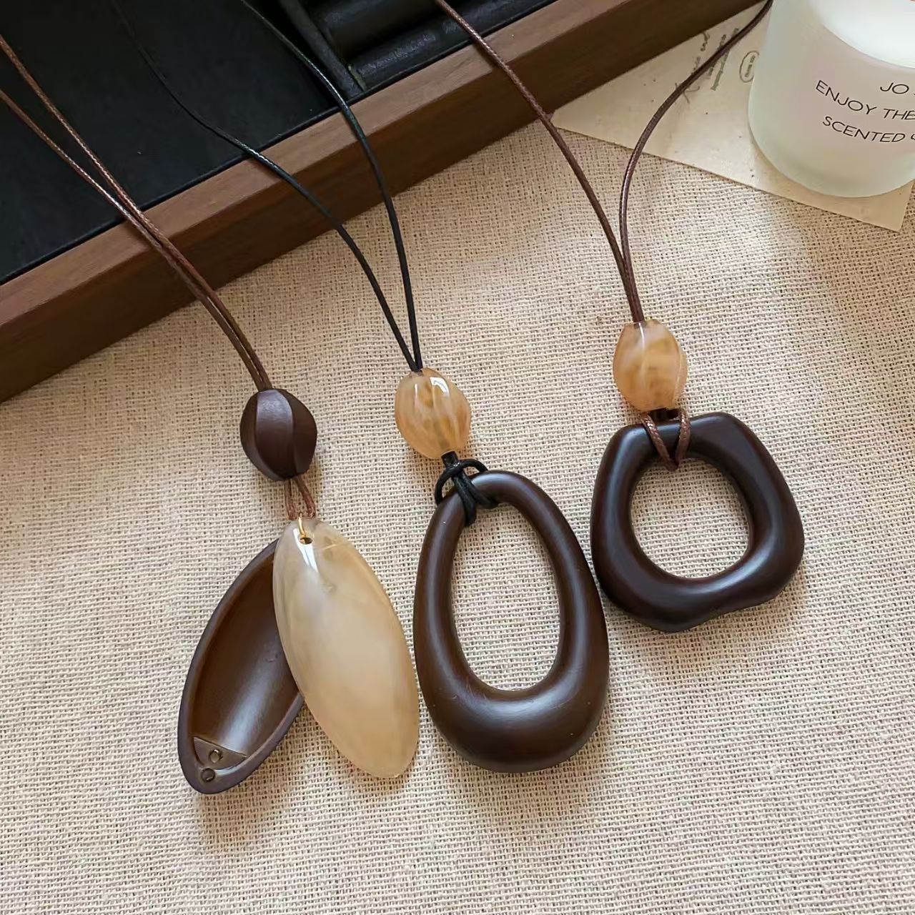Women's Long Irregular Ethnic Style Adjustable Halter Sweater Necklace