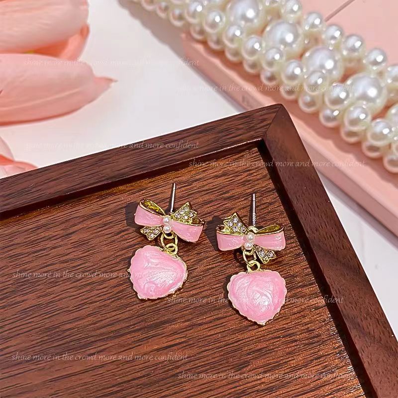 Women's Fairy Sweet Potato Purple Blue Pink High-grade Temperament Stud Earrings