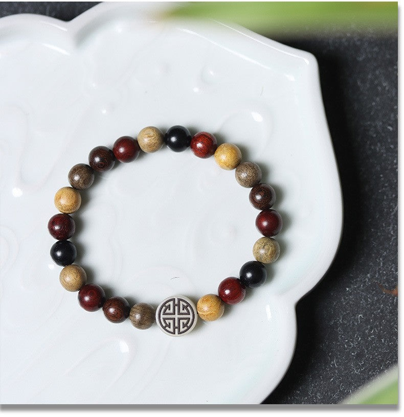 Women's & Men's Blackwood Bamboo Beads Wooden Cultural Artifact Bracelets