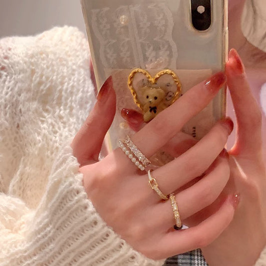 Pearl Female Niche High-grade Light Luxury Rings