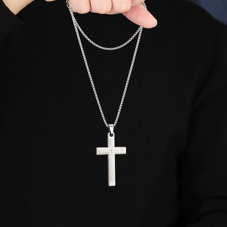 Women's & Men's Simplicity Long Gothic Vintage Stainless Steel Pendants