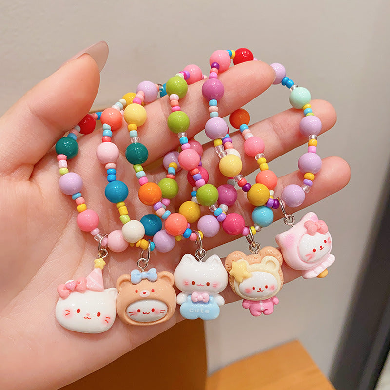 Women's Cartoon Little Good-looking Beaded Suit Cute Bracelets